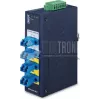 PLANET IFB-244-SLC Industrieller 2-Kanal Seriell-zu-Glasfaser-Medienkonverter (ST, Multimode, Blau)