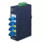 PLANET IFB-244-SLC Industrieller 2-Kanal Seriell-zu-Glasfaser-Medienkonverter (ST, Multimode, Blau)