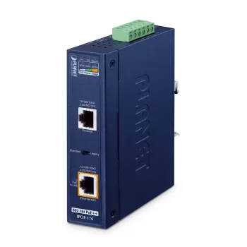 PLANET IPOE-176 Industrial PoE Extender, 1-Port Gigabit PoE++ auf 4-Port PoE+ (IP30)