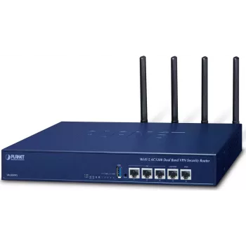 PLANET VR-300W5 Enterprise Wi-Fi 5 AC1200 Dual-Band VPN Security Router mit SD-WAN, Firewall, VLAN, QoS, HA und AP-Controller