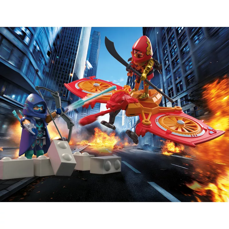 Playmobil 71833 Heroes: Helden-Drohne gegen bösen Ninja