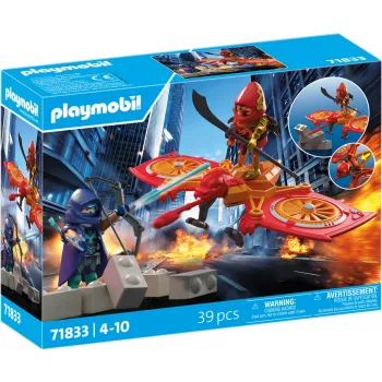 Playmobil 71833 Heroes: Helden-Drohne gegen bösen Ninja