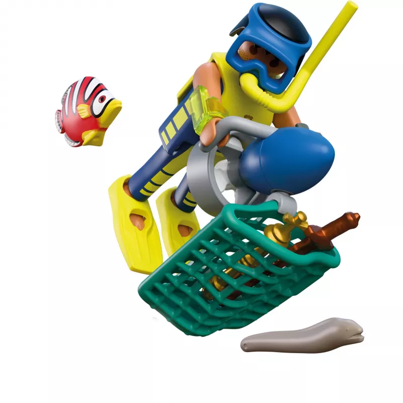 PLAYMOBIL 72078 City Action Polizeitaucher mit Schatz