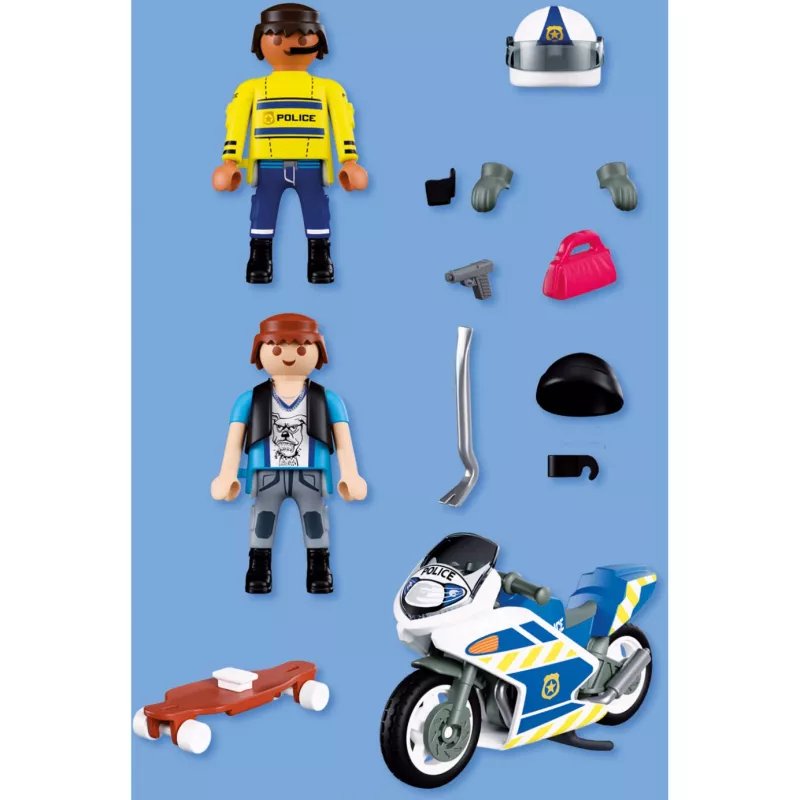 PLAYMOBIL 72079 City Action Polizei Motorrad Verfolgungsjagd