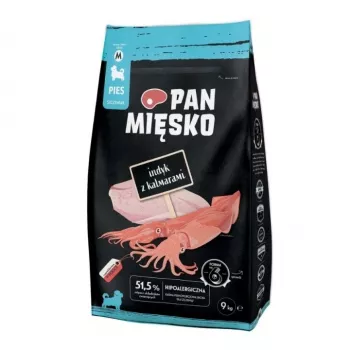 PMI PAN MIĘSKO Truthahn mit Tintenfisch Welpe M Trockenfutter für Hunde 9 kg
