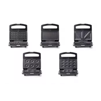 PMS PROMIS 5-in-1 Toaster FORMEA Sandwich, Cookie, Nut, Waffle, Doughnut, Grill