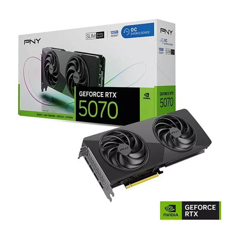 PNY GeForce RTX 5070 Slim OC 12GB GDDR7 Grafikkarte