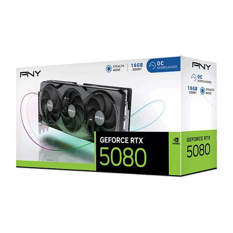 PNY GeForce RTX 5080 OC Grafikkarte - GeForce RTX 5080