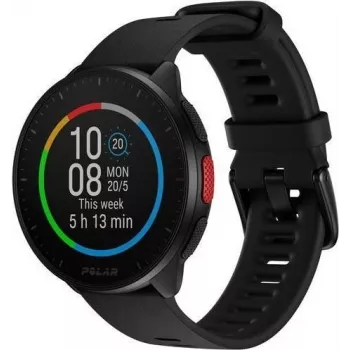 Polar Pacer GPS Running Watch - Night Black - S/L Strap - 1,2 inch MIP Display - 32 MB - Bluetooth