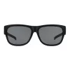 Polaroid Ancillaries PLD9003SDL5 Unisex Rechteck-Sonnenbrille - Matt Schwarzer Rahmen, Graue Polarisierte Gläser