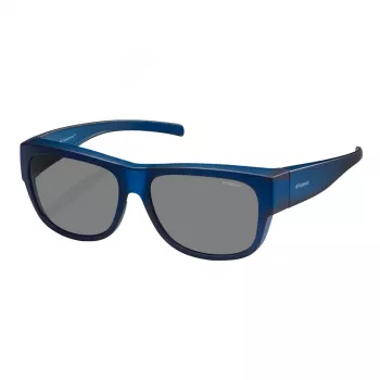 Polaroid Ancillaries PLD9003SM3Q Unisex-Sonnenbrille - Schwarzer Rahmen, Graue polarisierte Gläser