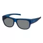 Polaroid Ancillaries PLD9003SM3Q Unisex-Sonnenbrille - Schwarzer Rahmen, Graue polarisierte Gläser