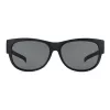 POLAROID ANCILLARIES PLD9004SDL5 Unisex-Sonnenbrille - Schwarzer Rahmen, graue polarisierte Gläser, eckige Form