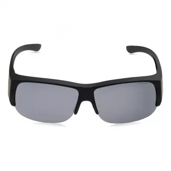 Polaroid Ancillaries PLD9007SDL5 Unisex-Sonnenbrille - Schwarzer Rahmen, graue polarisierte Gläser