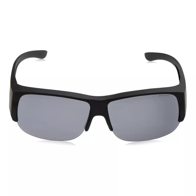 Polaroid Ancillaries PLD9007SDL5 Unisex-Sonnenbrille - Schwarzer Rahmen, graue polarisierte Gläser
