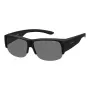 Polaroid Ancillaries PLD9007SDL5 Unisex-Sonnenbrille - Schwarzer Rahmen, graue polarisierte Gläser