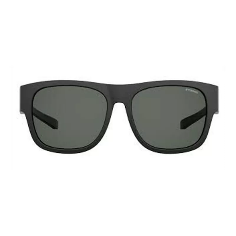 POLAROID ANCILLARIES PLD9010S003 Unisex Rechteck-Sonnenbrille - Schwarz/Grau - Polarisiert UV400