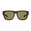 Polaroid Ancillaries PLD9010SN9P Unisex Rechteck-Sonnenbrille - Schwarzer Rahmen, graue polarisierte Gläser