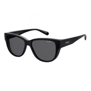 Polaroid Ancillaries PLD9013S807 Damen-Sonnenbrille eckig - Schwarz/Grau - Polarisiert UV400