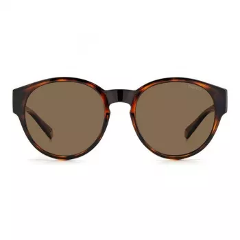 Polaroid Ancillaries PLD9017S086 Unisex Sonnenbrille - Havana/Tortoise Rahmen, Braune Polarized Gläser