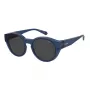 Polaroid Ancillaries PLD9017SPJP Unisex Square Pilot Sonnenbrille - Schwarzer Rahmen, Graue polarisierte Gläser