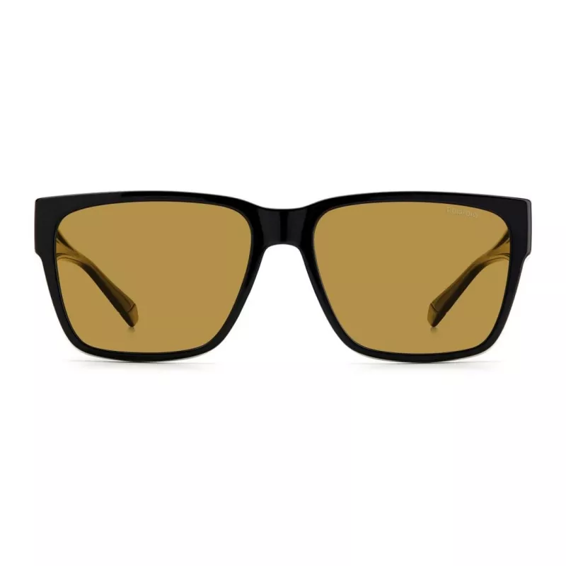 Polaroid Ancillaries PLD9018S807 Unisex eckige Sonnenbrille - Havanna-Rahmen, braune polarisierte Gläser