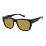 Polaroid Ancillaries PLD9018S807 Unisex eckige Sonnenbrille - Havanna-Rahmen, braune polarisierte Gläser