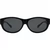 Polaroid Ancillaries PLD9020S08A Unisex Kinder-Sonnenbrille - Schwarzer Rahmen, graue polarisierte Gläser