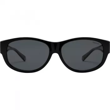 Polaroid Ancillaries PLD9020S08A Unisex Kinder-Sonnenbrille - Schwarzer Rahmen, graue polarisierte Gläser