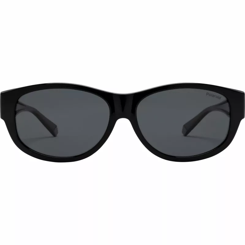 Polaroid Ancillaries PLD9020S08A Unisex Kinder-Sonnenbrille - Schwarzer Rahmen, graue polarisierte Gläser