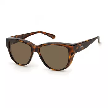 Polaroid Ancillaries Damen-Sonnenbrille PLD9013S9N4 - Schwarzer Rahmen, Graue polarisierte Gläser