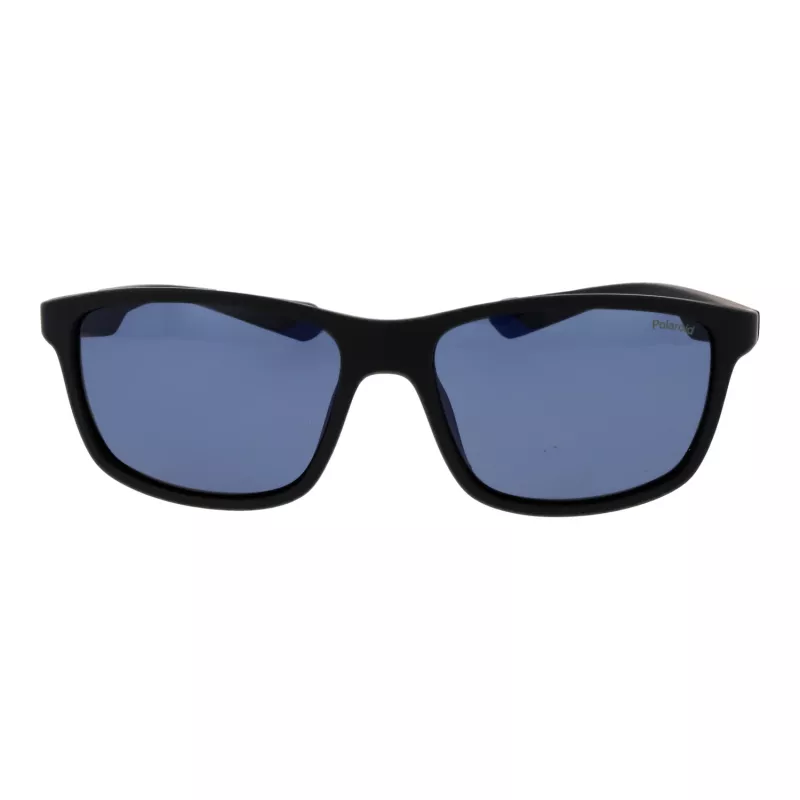 POLAROID Herren-Sonnenbrille PLD2153S580VK - Schwarzer Rahmen, graue polarisierte Gläser, 58 mm