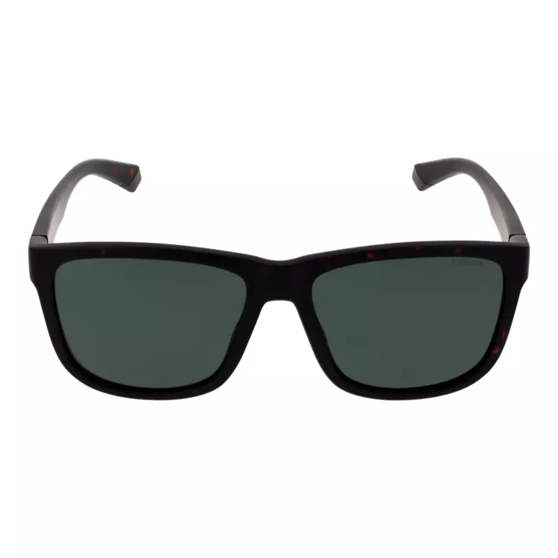 Polaroid Herren-Sonnenbrille PLD2155S57HGC - Havana Green Rahmen, Grau-Grüne Polarisierte Gläser, 57 mm