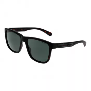 Polaroid Herren-Sonnenbrille PLD2155S57HGC - Havana Green Rahmen, Grau-Grüne Polarisierte Gläser, 57 mm