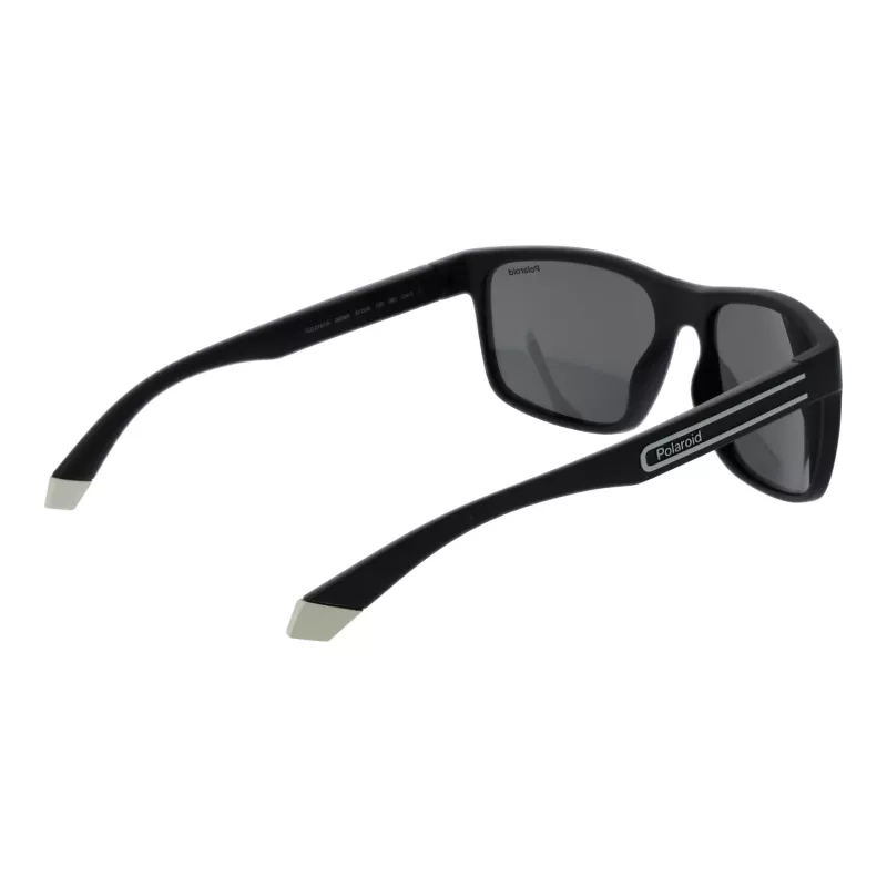 POLAROID Herren PLD2157S57003 Polarisierte Sonnenbrille - Schwarzer Rahmen Graue Gläser 57mm