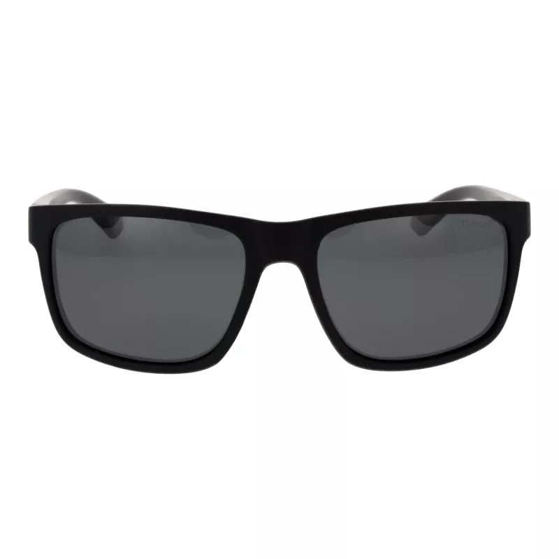 POLAROID Herren PLD2157S57003 Polarisierte Sonnenbrille - Schwarzer Rahmen Graue Gläser 57mm