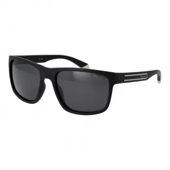 POLAROID Herren PLD2157S57003 Polarisierte Sonnenbrille - Schwarzer Rahmen Graue Gläser 57mm
