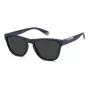 Polaroid Herren PLD2168S4NZ Rechteckige Polarisierte Sonnenbrille - Schwarz/Grau