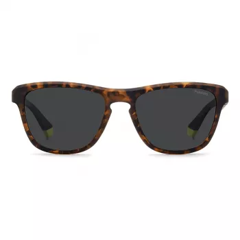 Polaroid Herren PLD2168SB0Q Rechteckige Polarisierte Sonnenbrille - Havana/Grün