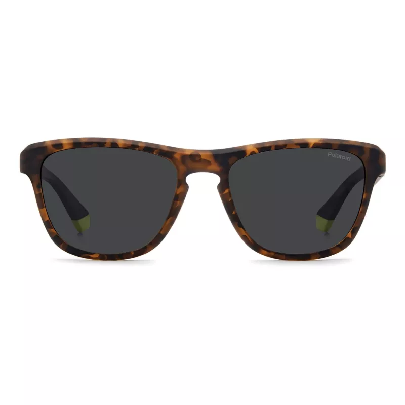 Polaroid Herren PLD2168SB0Q Rechteckige Polarisierte Sonnenbrille - Havana/Grün