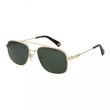 POLAROID Herren PLD6235SX56PE Polarisierte Sonnenbrille - Schwarzer Rahmen Graue Gläser 56/17/145 mm