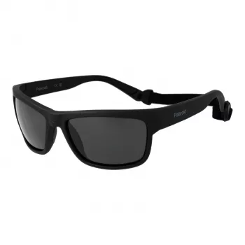 POLAROID Herren PLD7031S59807 Polarisierte Sonnenbrille - Schwarzer Rahmen Graue Gläser 59mm