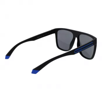 Polaroid PLD 2162/S 560VK Herren Rechteckige Polarisierte Sonnenbrille - Matt Schwarz/Grau - 56/16/140 mm