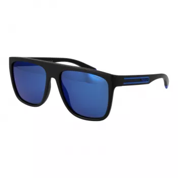 Polaroid PLD 2162/S 560VK Herren Rechteckige Polarisierte Sonnenbrille - Matt Schwarz/Grau - 56/16/140 mm