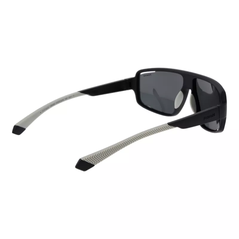 Polaroid PLD 7054/S Herren Rechteck-Sonnenbrille - Matt Schwarzer Rahmen, Grüne Polarisierte Gläser - 61/12/140 mm