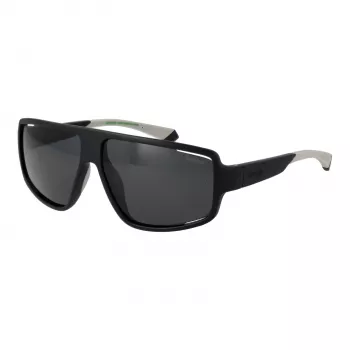 Polaroid PLD 7054/S Herren Rechteck-Sonnenbrille - Matt Schwarzer Rahmen, Grüne Polarisierte Gläser - 61/12/140 mm