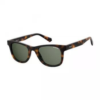 Polaroid PLD1016SNEW08 Herren Rechteckige Polarisierte Sonnenbrille Havana Braun