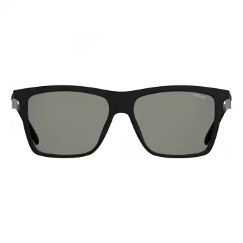 Polaroid PLD2050S807 Herren Polarized Rechteckige Sonnenbrille - Schwarz/Grau 55mm