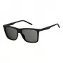 Polaroid PLD2050S807 Herren Polarized Rechteckige Sonnenbrille - Schwarz/Grau 55mm