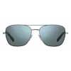 Polaroid PLD2068SX6LB5 Herren-Rechteck-Sonnenbrille mit Polarisationsgläsern, Schwarz/Grau, 58 mm